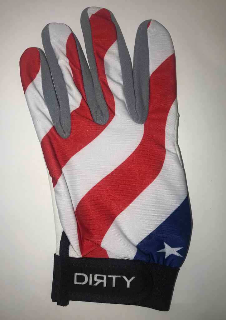 Dirty Sports, Batting Gloves - American Flag
