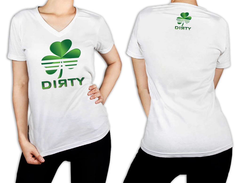 Women's White T-Shirt - Shamrock Dirty