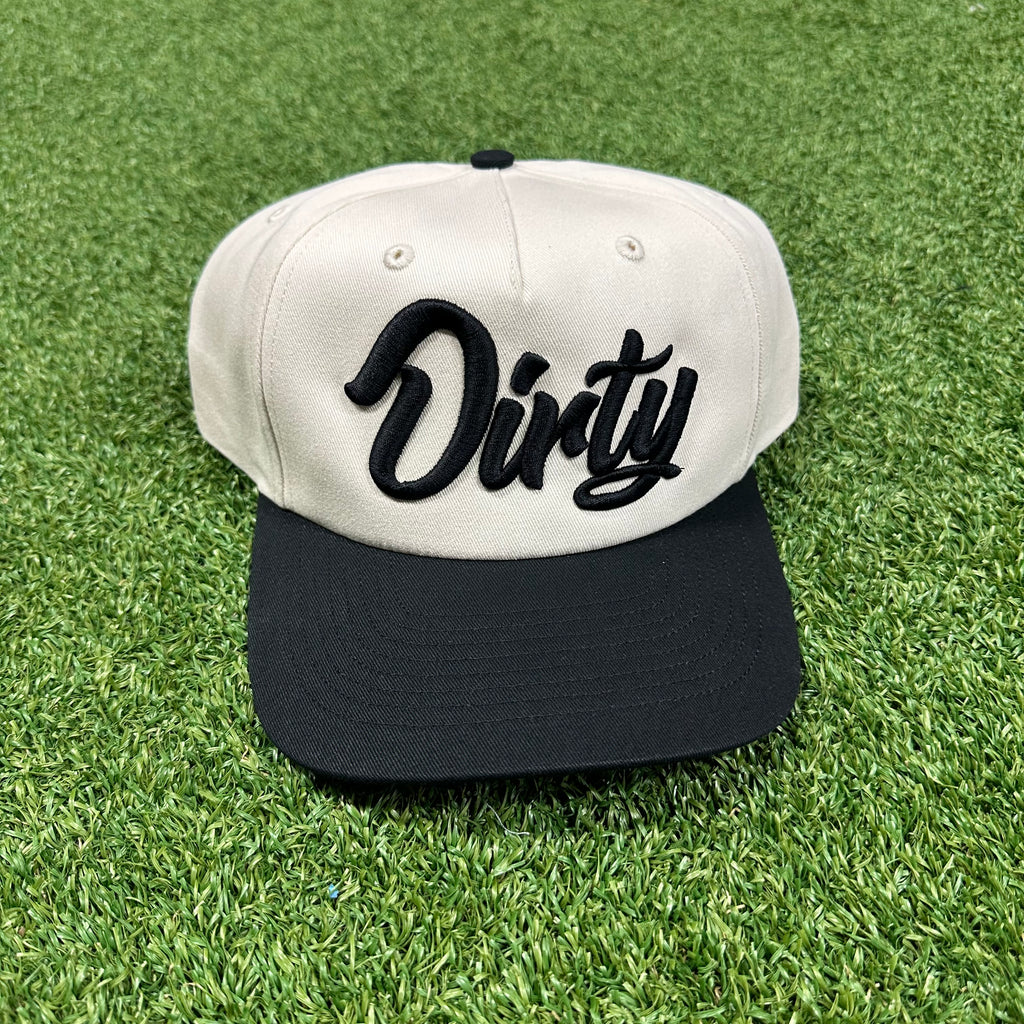 ‘Dirty’ Script Embroidered Cap