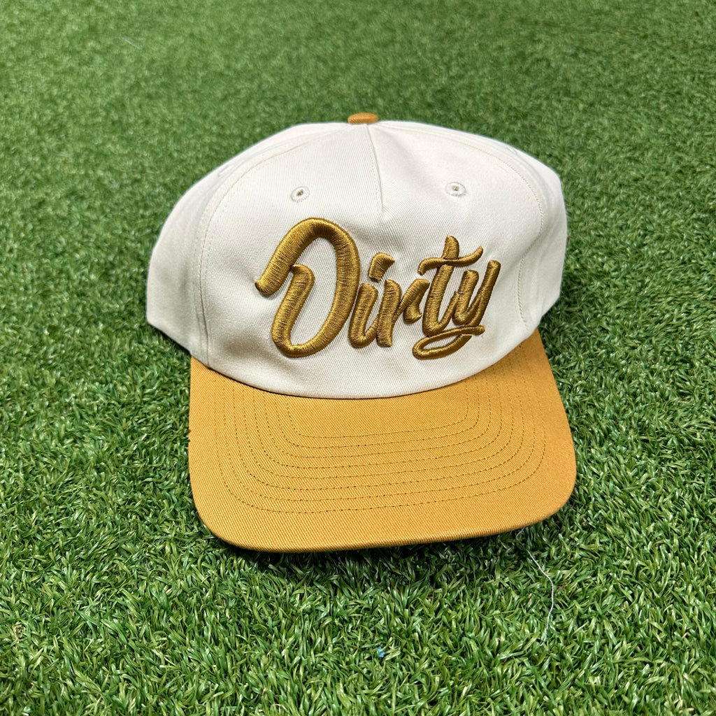 ‘Dirty’ Script Embroidered Cap