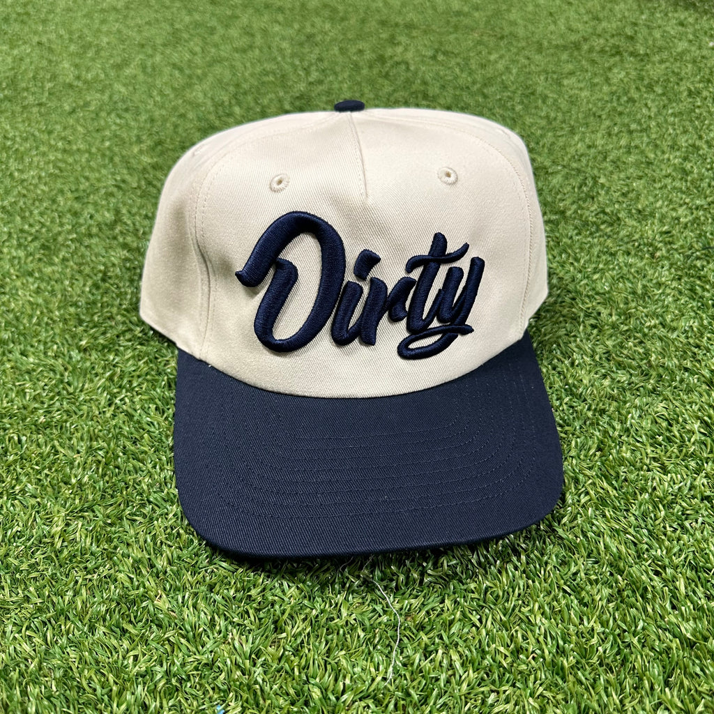 ‘Dirty’ Script Embroidered Cap