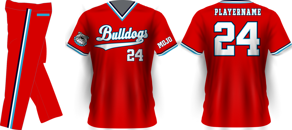 Red Baseball Jersey and Pant