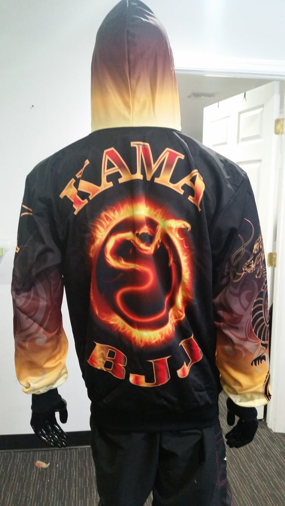 Relentess Kama BJJ - Custom Full-Dye Hoodie
