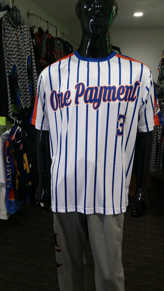 One Payment, White - Custom Full-Dye Jersey and Pants