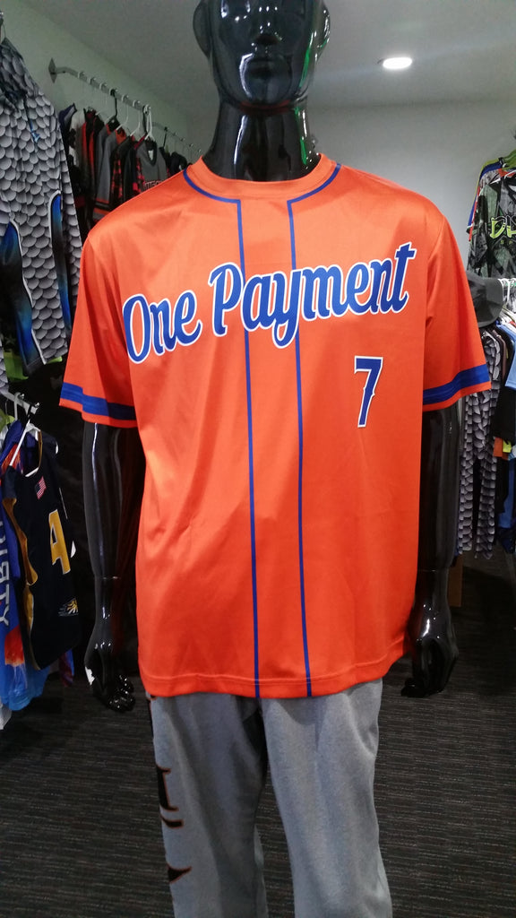 One Payment, Orange - Custom Full-Dye Jersey and Pants