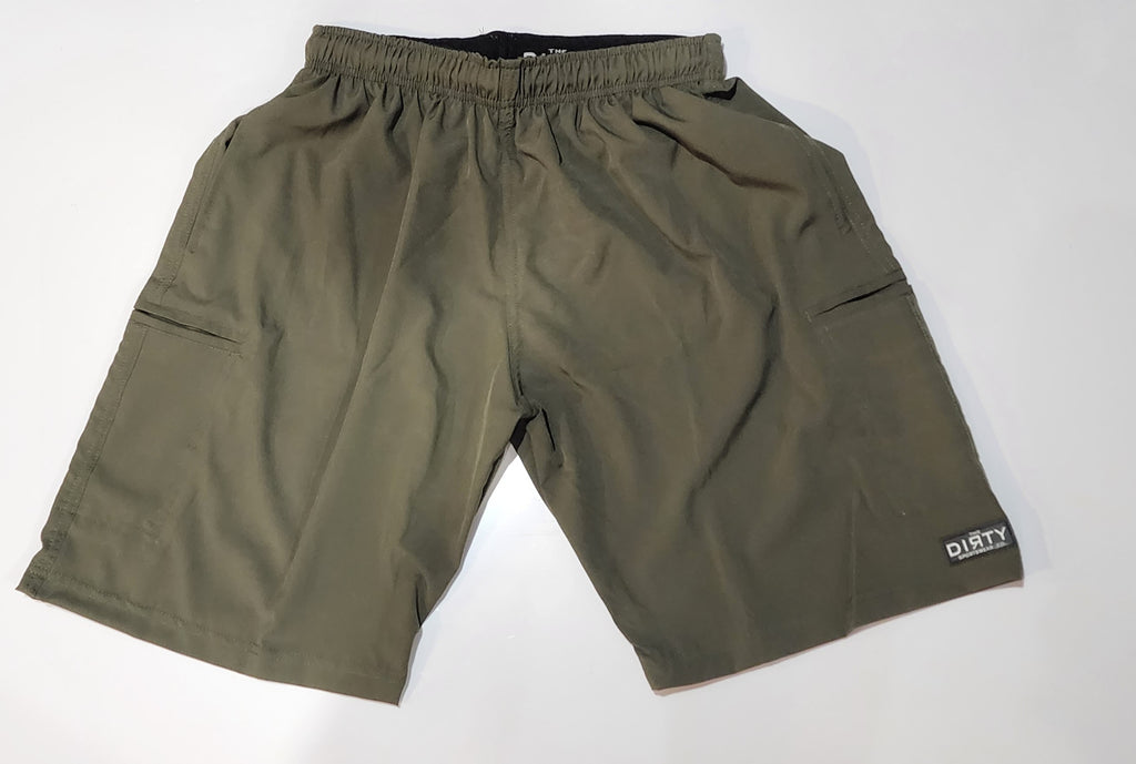 Dirty Sports, 4 Way Stretch Patch Logo -  Army Green