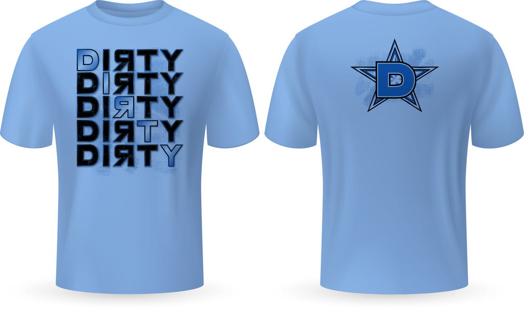 5 Dirtys, BLUE - PartialDye Streetwear