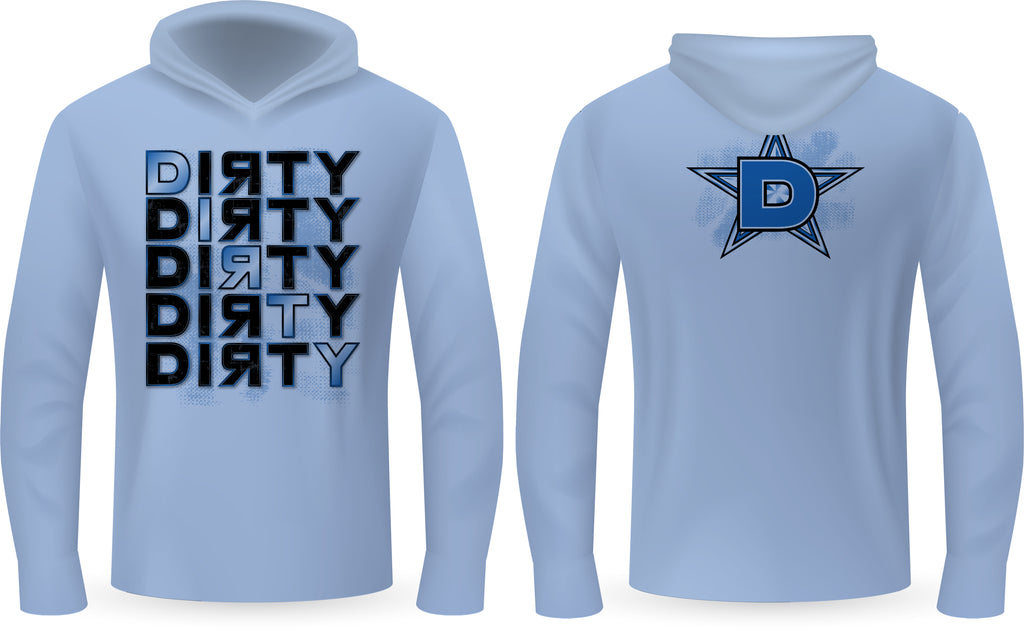 5 Dirtys, BLUE - PartialDye Streetwear