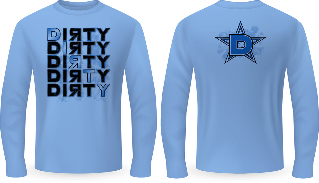 5 Dirtys, BLUE - PartialDye Streetwear