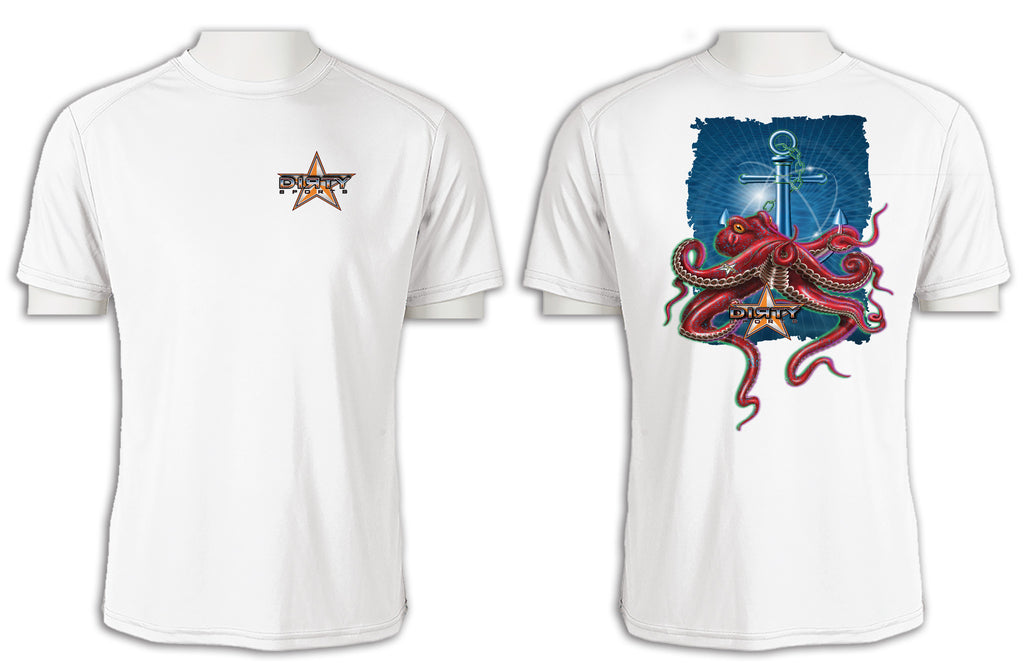 Octopus, Anchor Series - Short Sleeve Polyester Shirt