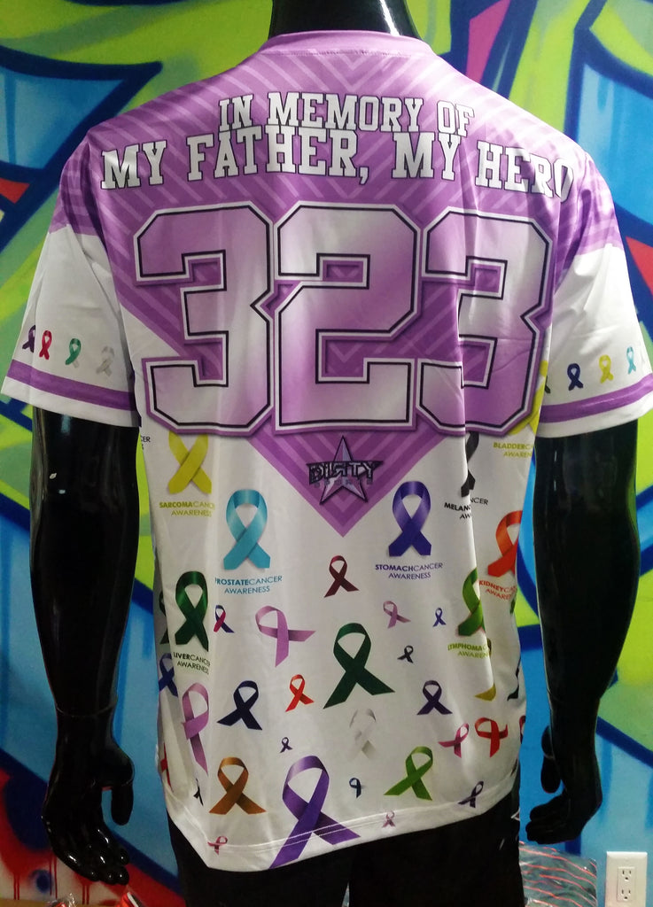 Cancer Awareness, All Ribbons - Custom Full-Dye Jersey