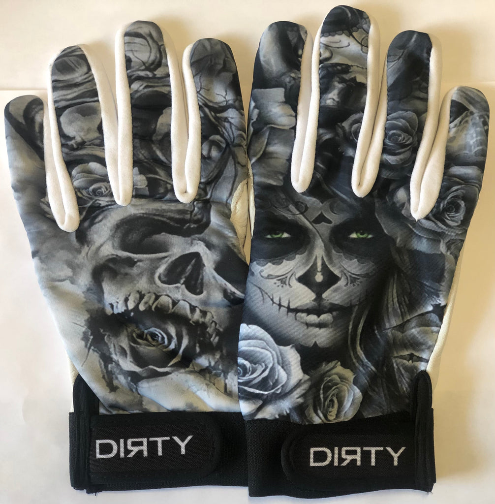 DIRTY SPORTS, BATTING GLOVES - DAY OF THE DEAD