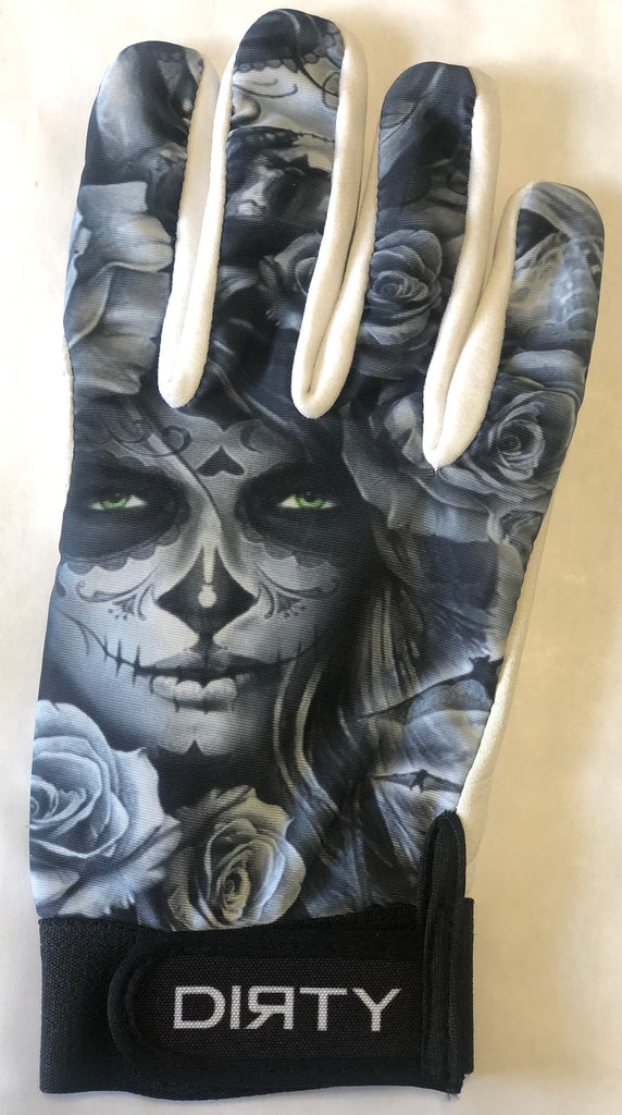 DIRTY SPORTS, BATTING GLOVES - DAY OF THE DEAD