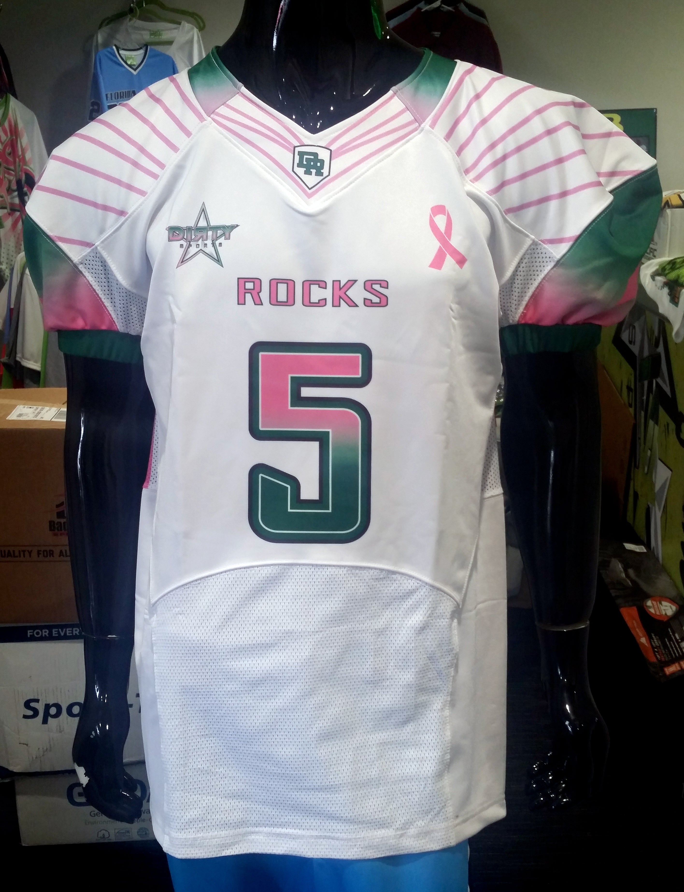 Delray Rocks Delray ROCKS, Football - Custom Full-Dye Jersey - Dirty Sports Wear