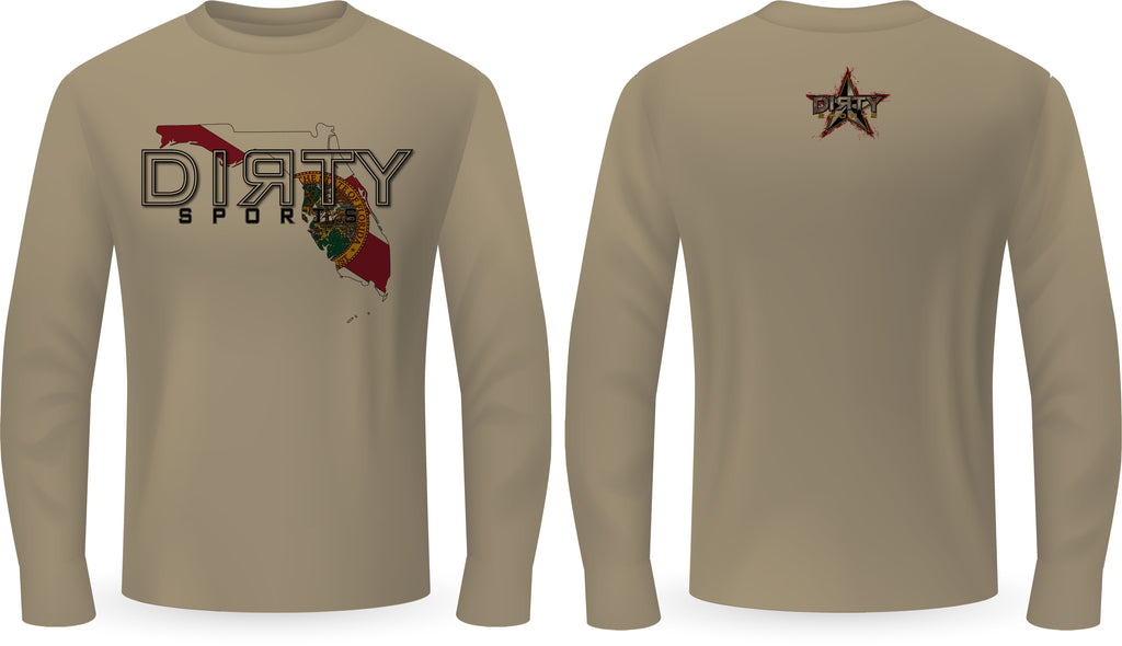 Dirty Florida State Flag Cutout - PartialDye Streetwear