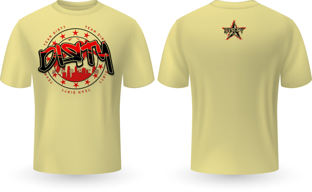 Dirty Skyline, RED - PartialDye Streetwear