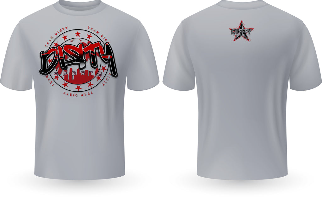 Dirty Skyline, RED - PartialDye Streetwear