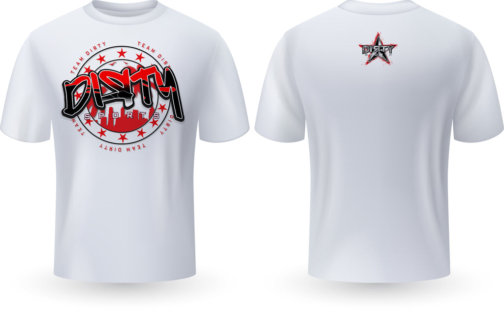 Dirty Skyline, RED - PartialDye Streetwear