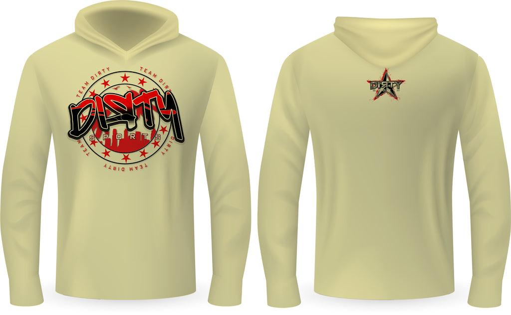 Dirty Skyline, RED - PartialDye Streetwear