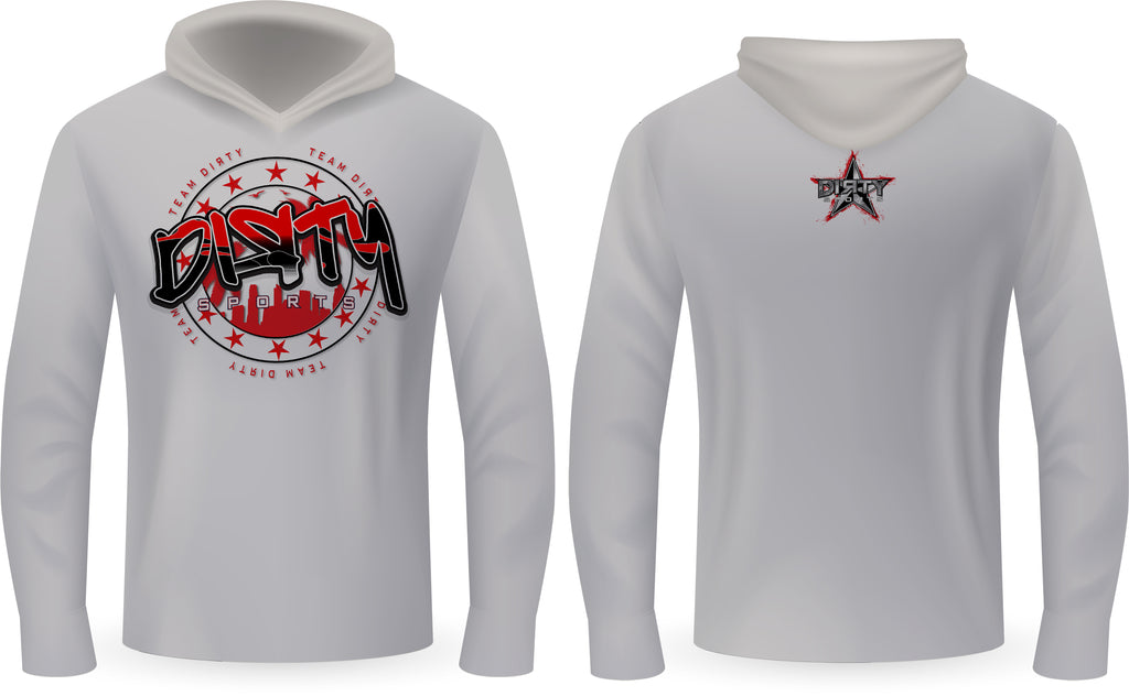 Dirty Skyline, RED - PartialDye Streetwear