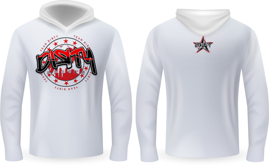 Dirty Skyline, RED - PartialDye Streetwear