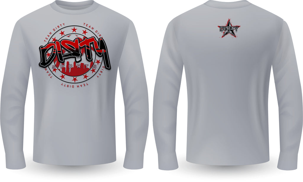 Dirty Skyline, RED - PartialDye Streetwear