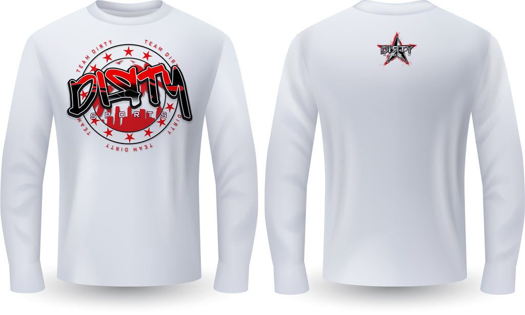 Dirty Skyline, RED - PartialDye Streetwear