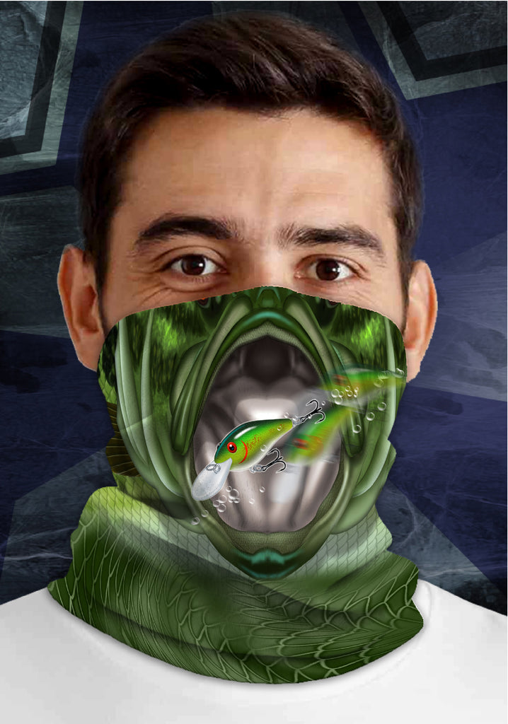 Bass Mouth, Dirty Sports Face Mask Shield