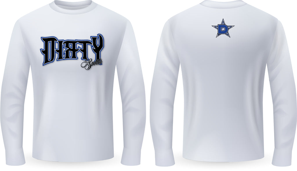 Copy of Dirty Sports, Spiked Text, BLUE - PartialDye Streetwear