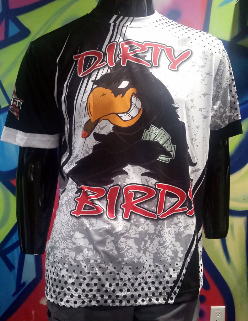 Dirty Birds, White - Custom Full-Dye Jersey