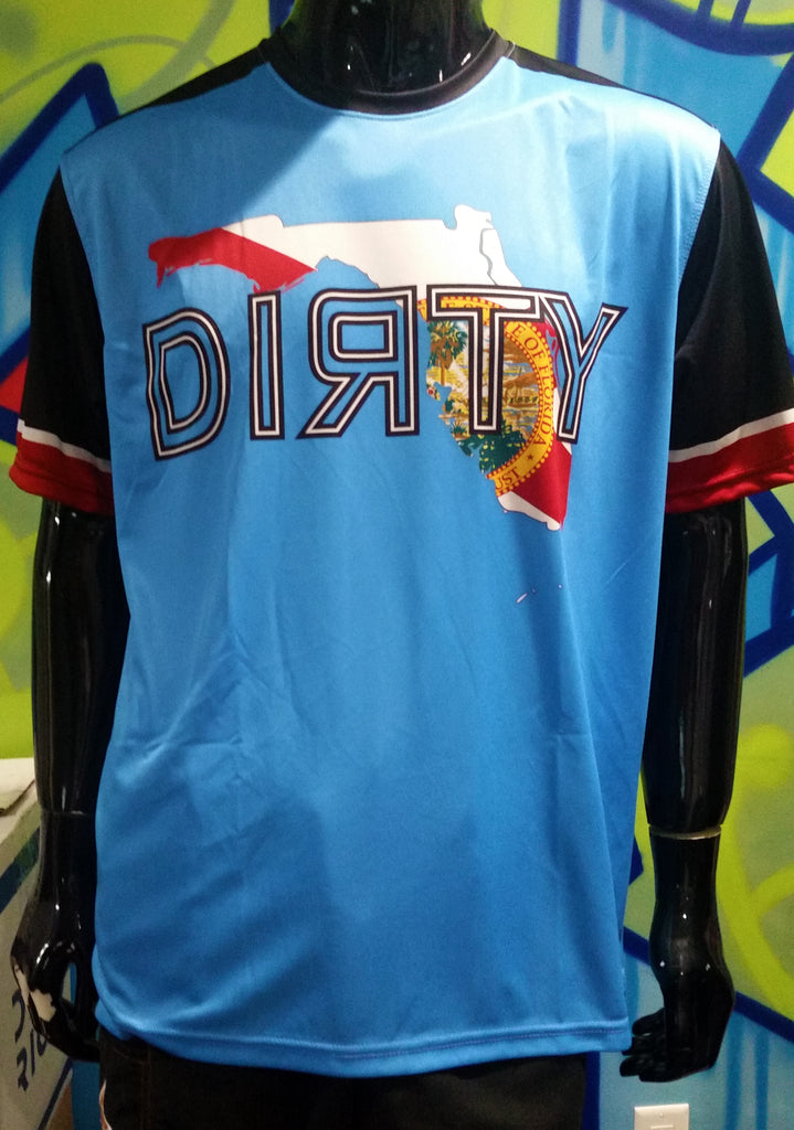 Dirty Florida, Light Blue - Custom Full-Dye Jersey