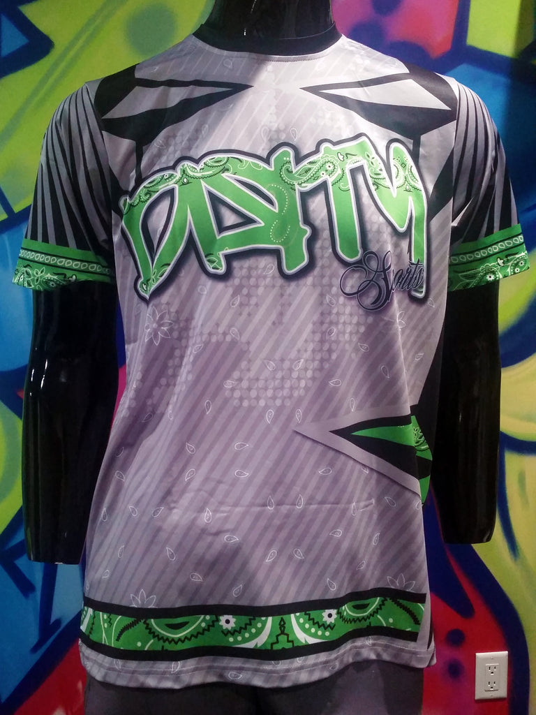 Dirty Sports, Paisley Grunge - Custom Full-Dye Jersey