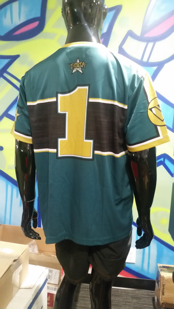 Dirty Rebels, Teal Stripe - Custom Full-Dye Jersey