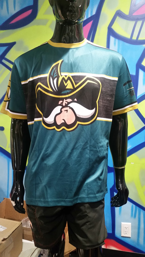 Dirty Rebels, Teal Stripe - Custom Full-Dye Jersey