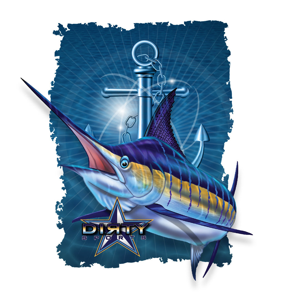 Marlin, Anchor Series - Long Sleeve Polyester Fishing Shirt