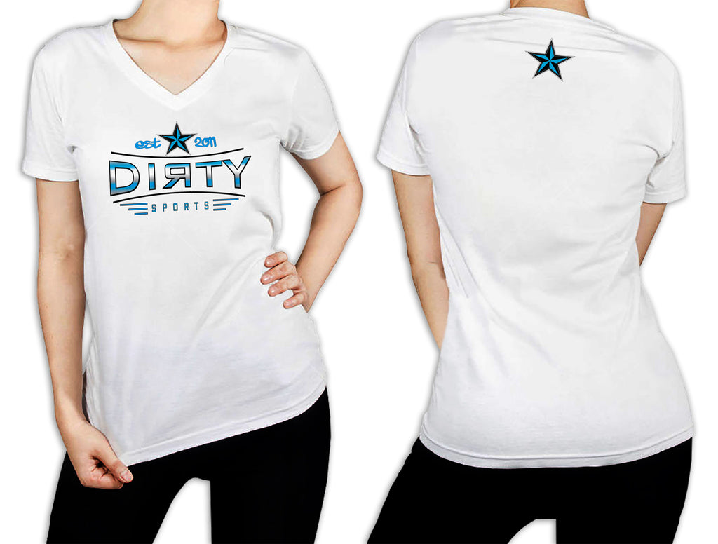 Women's White T-Shirt - Dirty Stretch EST. 2011