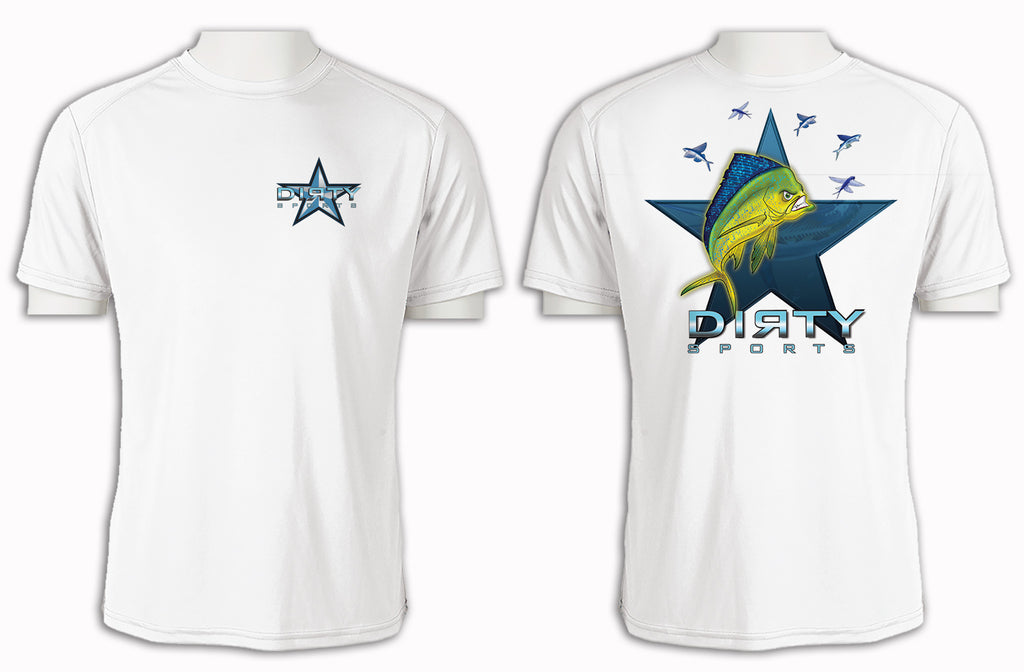 Mean Mahi with Flyers SPOT - Short Sleeve Polyester Shirt