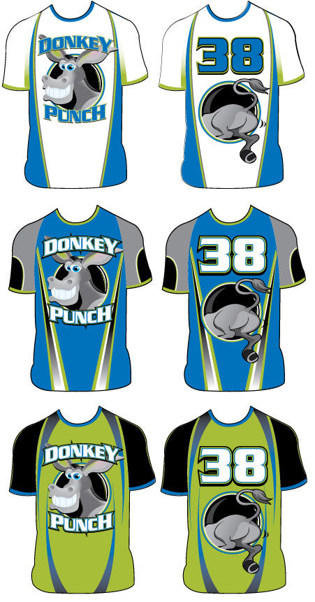 Sample: Custom Dye Sub Uniform - Donkey Punchers
