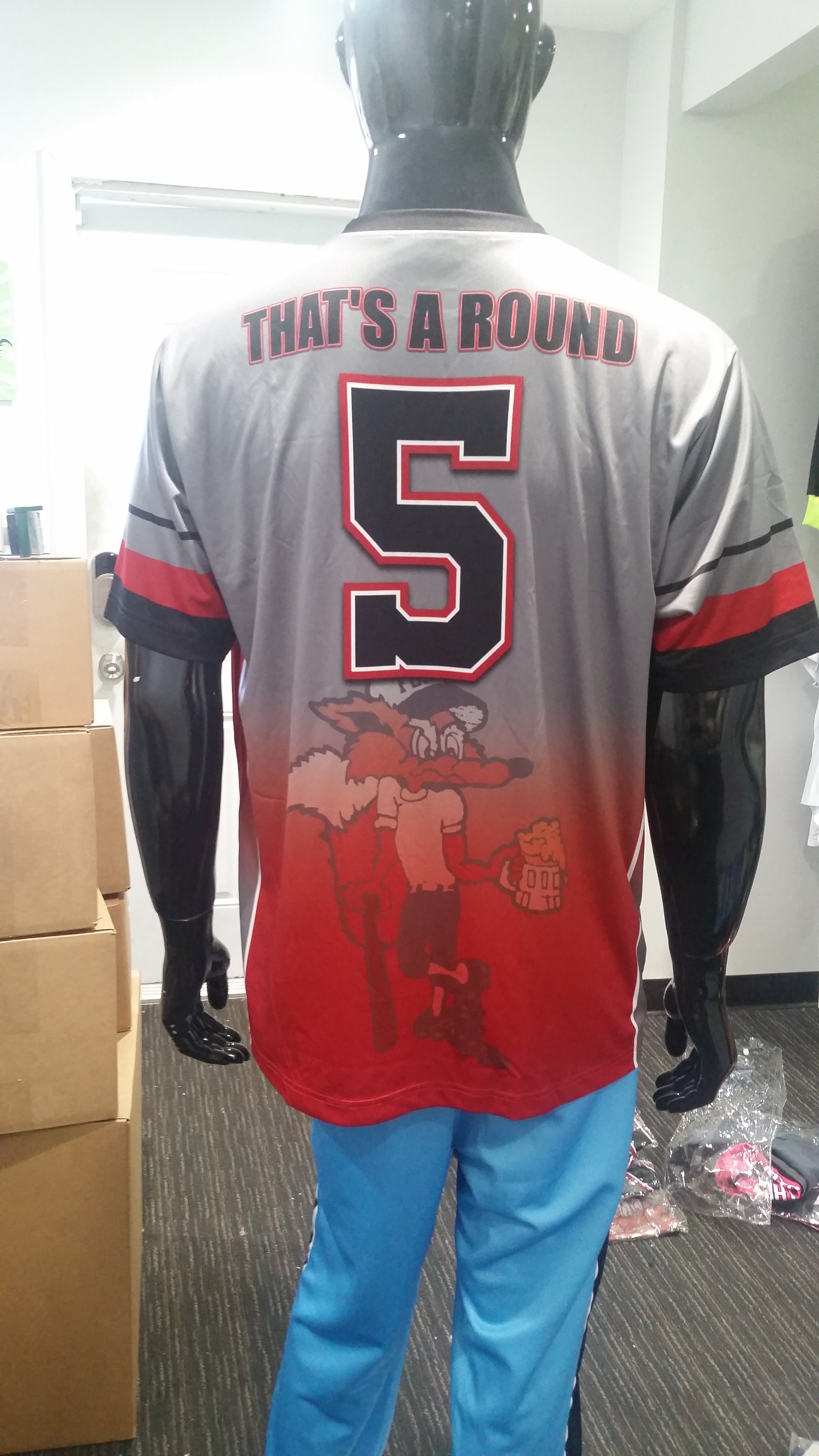 Custom fox jersey top