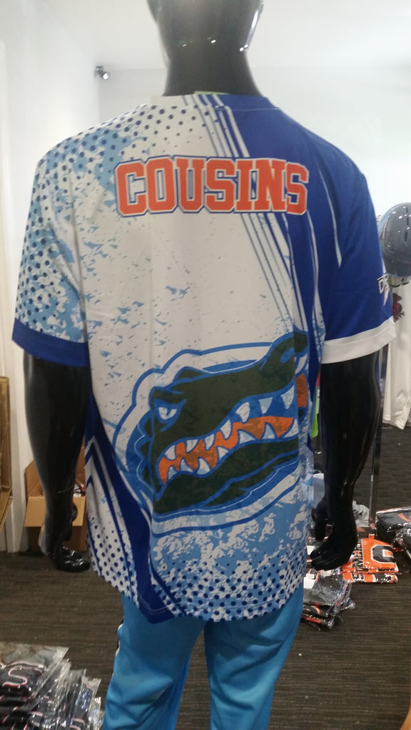 Gators, Blue Grunge - Custom Full-Dye Jersey