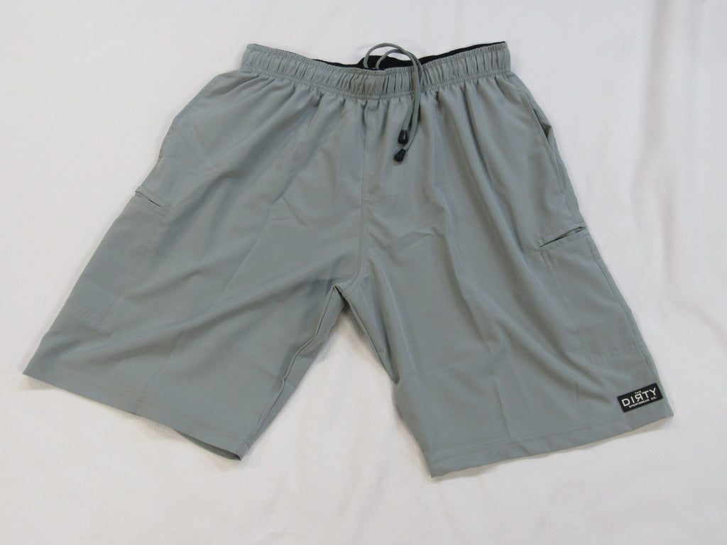 Dirty Sports, 4 Way Stretch Patch Logo -  Light Gray