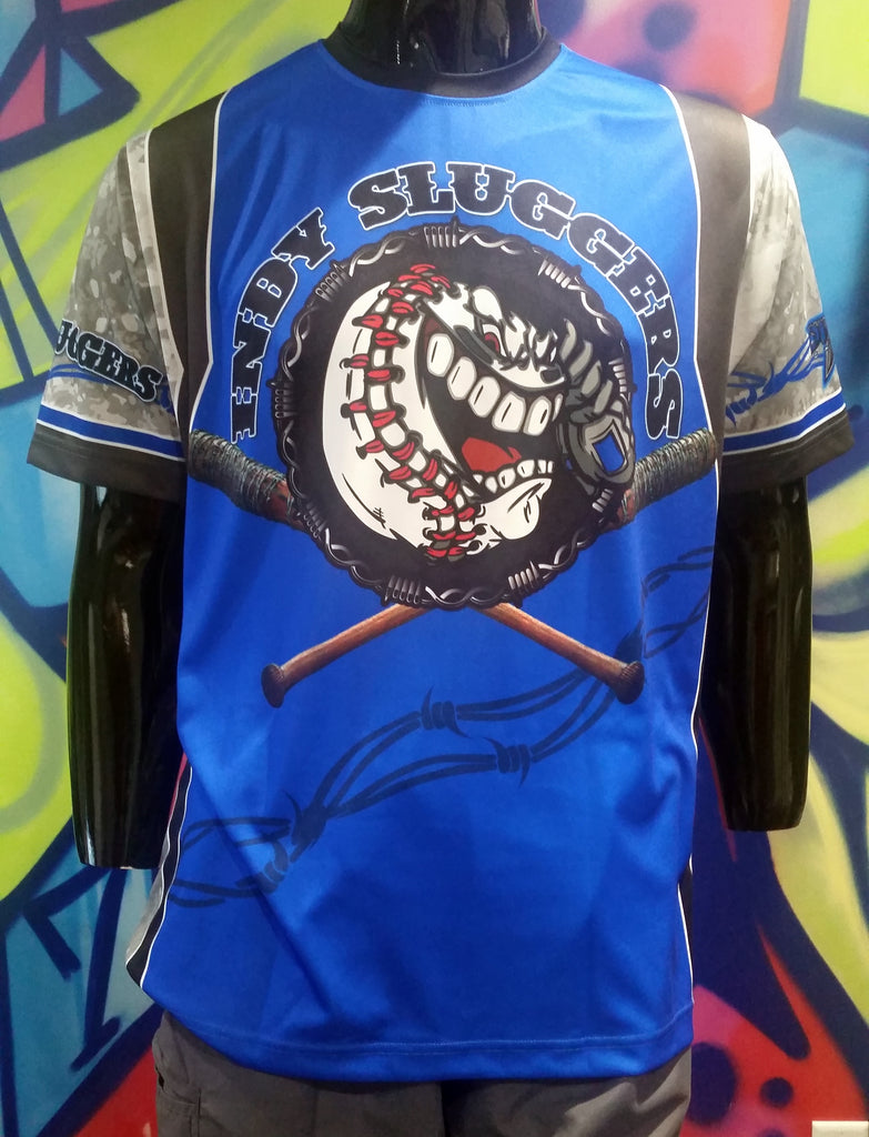 Indy Sluggers, Blue - Custom Full-Dye Jersey