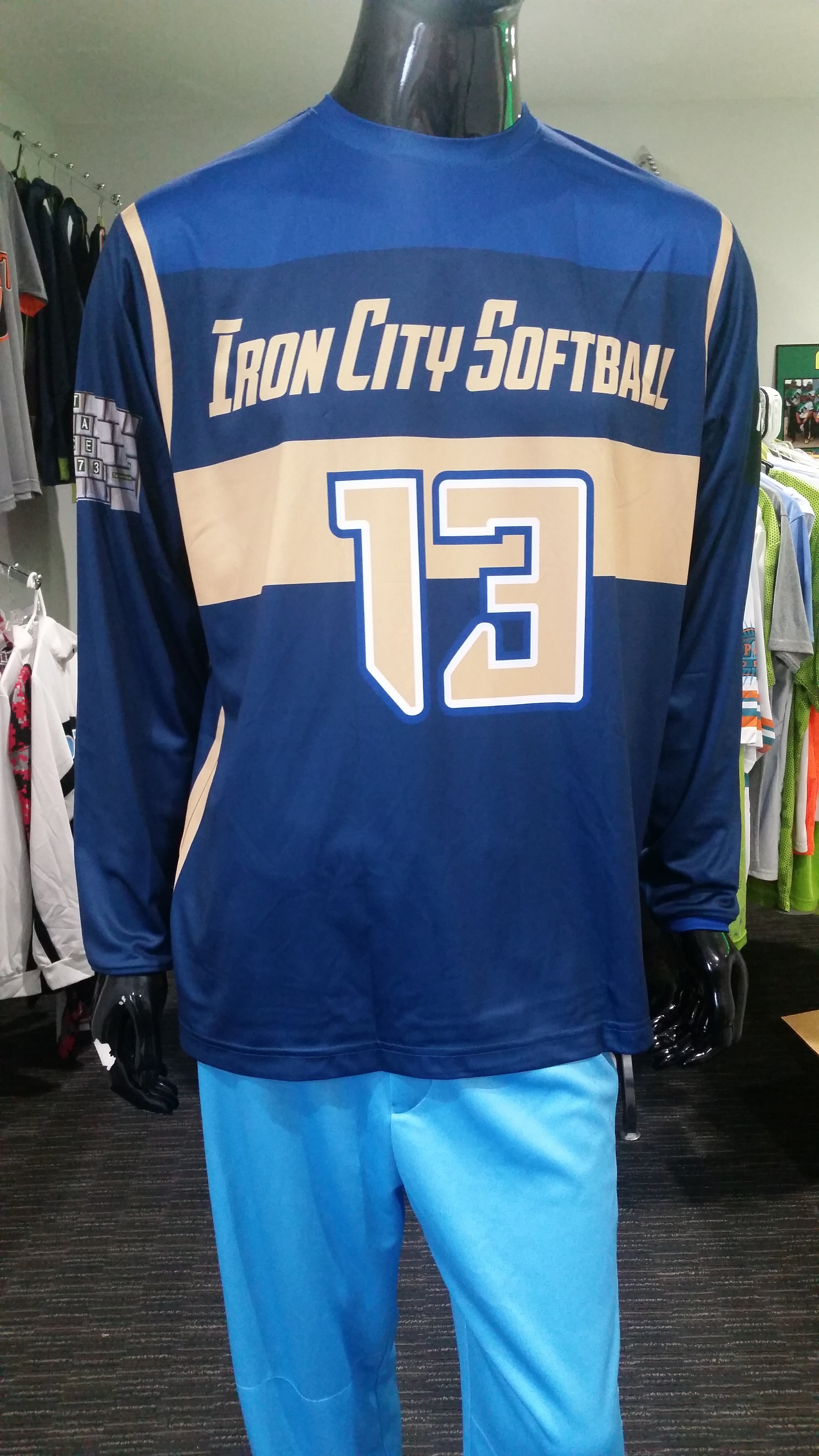 Long sleeve 2025 softball jerseys