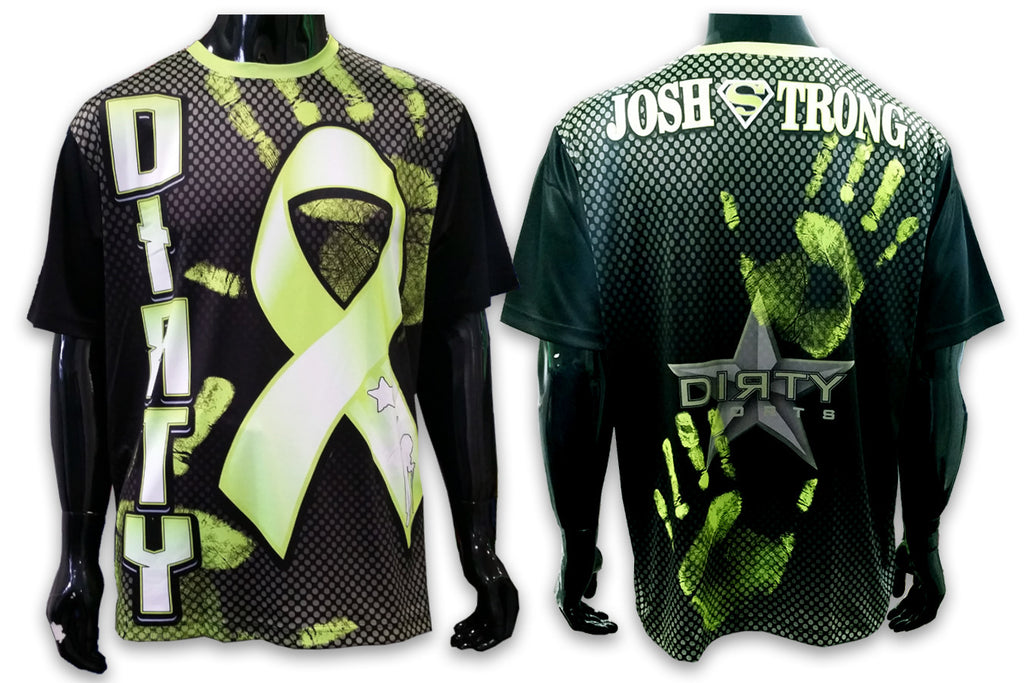 Josh Strong - Neon Green & Black, Short Sleeve Shirt