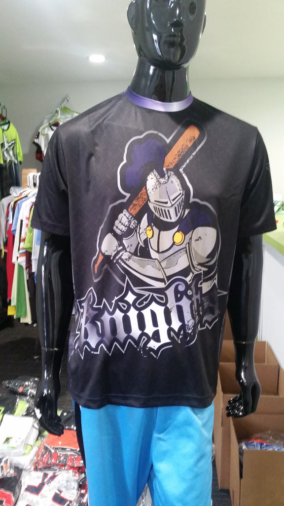 Knights, Black - Custom Full-Dye Jersey
