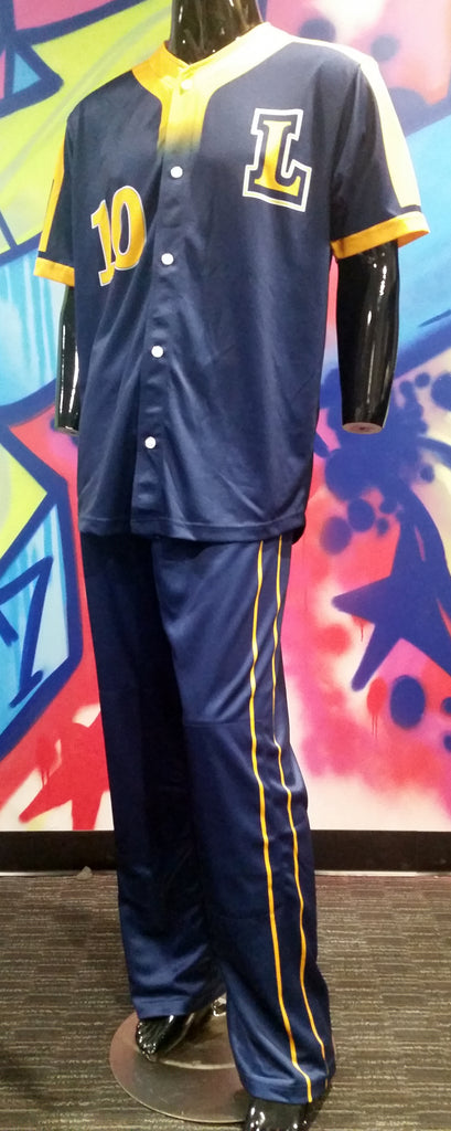 LaSalle Baseball, Button Up - Custom Full-Dye Jersey