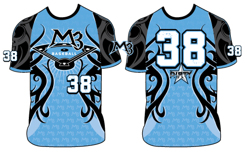 M3 Baseball TRIBAL 2 - Custom Full-Dye Jersey