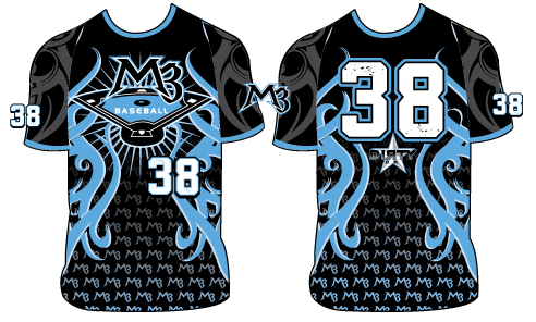 M3 Baseball TRIBAL 3 - Custom Full-Dye Jersey