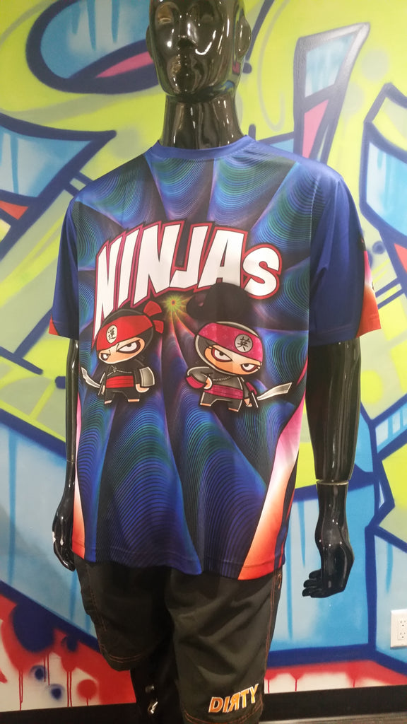 Ninjas, Swirl - Custom Full-Dye Jersey