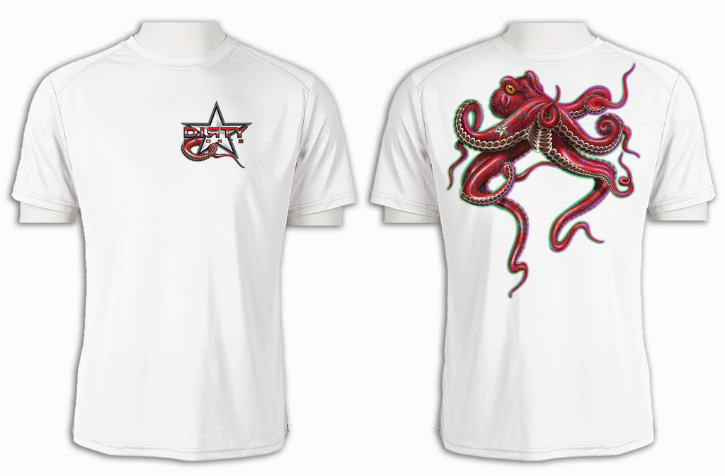Octopus - Short Sleeve Polyester Shirt